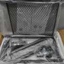 Double Rods Clothes Rack for Hanging Clothes, Heavy Duty Rolling Clothing Rack with Wheels, Freestanding Garment Racks with Oxford Bottom Shelf and Mesh Bottom Shelf for Bedroom Laundry Living Room (Yellow)