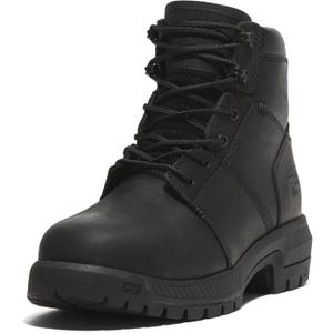 Timberland PRO Mens Montauk 6 Inch Steel Safety Toe Industrial Work Boot (9, Jet Black)