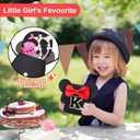 Toddler Purse Gifts for Girls, Little Girl Purse Kids Wallet Crossbody Bag Birthday Gifts for 3-8 Year Old Girl (Black-black Initial)