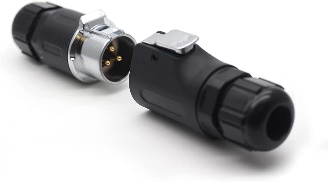 XHP20 Series 2Pin-12Pin Panel Mount Waterproof Aviation Conenctor IP67,AC DC Signal,Industrial Electrical Power Cable Connector Plug Socket,Fit RV Solar Port (3Pin)