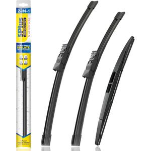 5 PLUS Silicone Windshield Wiper Blades Replacement for 2024 2023 2022 2021 2020 2019 SUBARU Forester Wiper Blades(Set of 3),Automotive Replacement Windshield Wiper Blades-26"/17"/14"