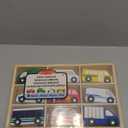 Melissa & Doug Wooden Town Vehicles Set in Wooden Tray (9 pcs)