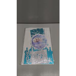 8 Pcs Cute Anime Birthday Cake Toppers, Snow Theme Princess Cake Decorations for Ice Party Supplies