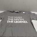 Grandpa The Man The Myth The Legend Men Gift Father's Day T-Shirt, XL, Black