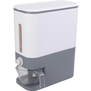 Sooyee 22 Lbs Rice Dispenser with Measuring Cup,Large Food Storage Containers for Rice, Corn,Soybean & Oatmeal,Airtight, Moisture Proof