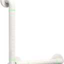 Angled Grab Bars for Shower & Bathtub, Grab Bars for Wall Toilet, Handicap Elderly Safety Hand Rails Handle Shower Grab Bars, Secure Handicap Grab Bars for Tub Seniors (White, 19&19Inch)