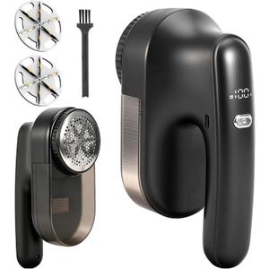 Killrose Fabric Shaver for Clothing，Rechargeable Lint Shaver with 2.7in Large Shaving Head, 6-Leaf Blades & LED Display,2-Speed Sweater Shavers to Remove Pilling from Clothes, Furniture, Sofa, Blanket