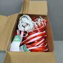 COOWUFAN 28" Christmas Candy Cane Pathway Markers Lights, Set of 24 Pack Christmas Outdoor Decorations, Waterproof Candy Cane Decor for Indoor Outside Yard Garden Patio Lawn