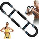 Twister Arm Trainer - Adjustable Resistance Arm & Chest Exerciser, Portable Forearm Strengthener with Detachable Design, Power Twister Bar for Home Gym, Outdoor & Office Workout (90-150lbs)