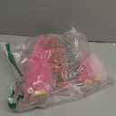 7Pcs Mini Christmas Trees Artificial Christmas Tree Bottle Brush Trees with Wooden Base for Christmas Decor Christmas Party Home Table Craft Decorations(Pink+White)