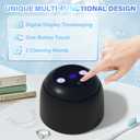 Ultrasonic Retainer Cleaner Machine, 45kHz Dental Cleaning for denture Jewelry, Watch Strap, Night Guards, Toothbrush, Mouth Guards, Aligner, Braces,Denture Cleaners Digital Timer, 200ML (Black)