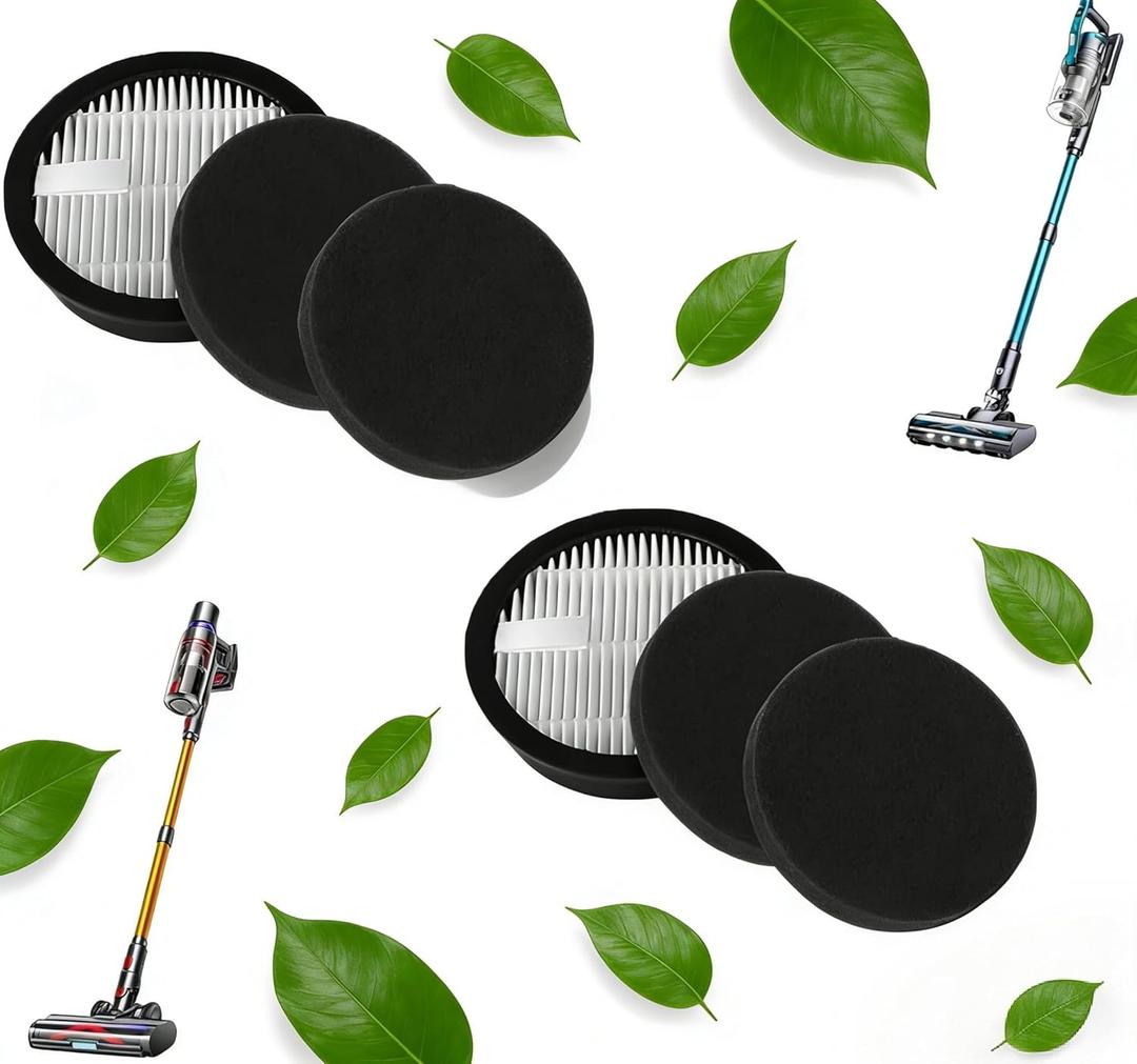 6-Pcs HEPA Replacement Filters for AFNOP Acevac11 Cordless Vacuum, 2 HEPA and 4 Sponge Filter Kit, Compatible with AFNOP Acevac11 Vacuum Cleaner