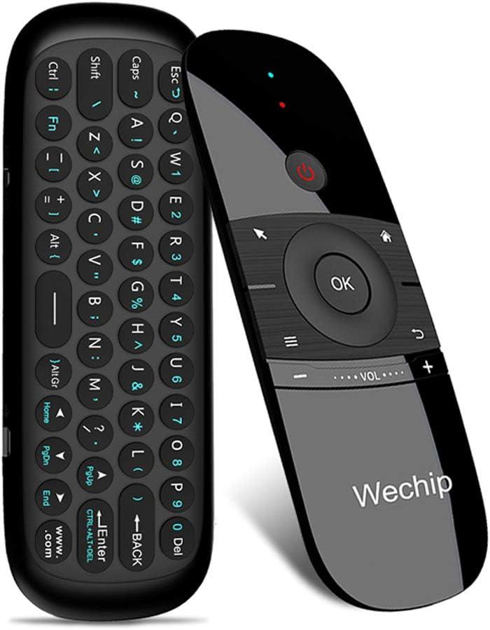 Upgrade WeChip W1 Air Mouse Romote Control with KeyboardIR/RF TV Remote Control for Nvidia Shield/Android TV Box/PC/Projector/HTPC/All-in-one PC