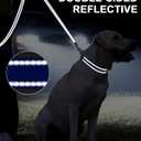 Taglory Dog Leash for Medium Large Dogs, Double-Sided Reflective Leash with Soft Neoprene Padded Handle, 1 inch by 6 ft, Fit Medium Large Breeds 20-150 lbs, Navy Blue