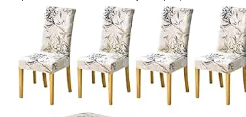 CRFATOP 4 PCS Dining Room Chair Covers Slipcovers with Bench Chair Cover Stretch Dining Chair Covers Washable Parsons Chair Slipcover Upholstered Bench Slipcover for Hotel Ceremony Banquet,A30
