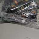 DUKINO 2x10 Rug for Hallway, Washable Kitchen Runner Rug with Non Slip Backing, Soft Low Pile Vintage Animal Runner for Bedroom, Kitchen, Hallway, Entryway, Laundry, Black