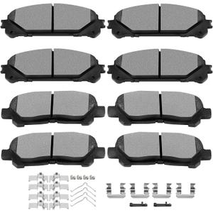 SCITOO Ceramic Front Rear Disc Brake Pad Set fit for 2008-2013 for TOYOTA Highlander