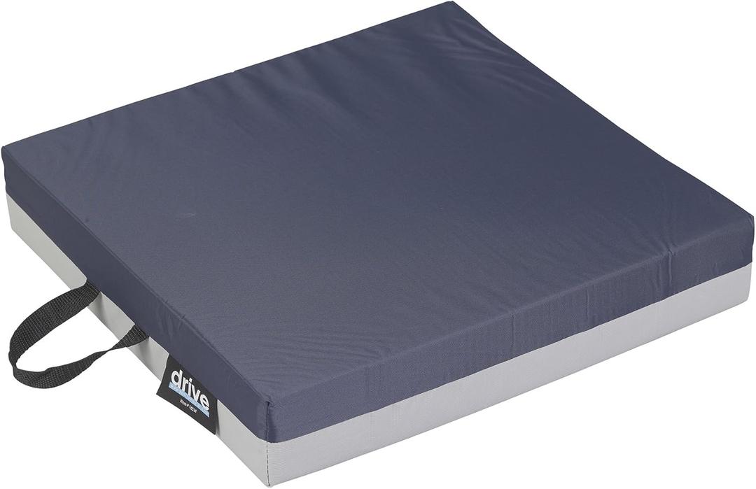 Drive Medical 14891 Skin Protection Gel "E" Wheelchair Seat Cushion, 16 x 16 x 3 Inch, 16x16x3 Inch (Pack of 1)