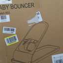 Baby Bouncer - Portable Bouncer Seat for Babies, Ergonomic Design Baby Bouncy Seats Infant with Mesh Fabric Natural Vibrations, Beige
