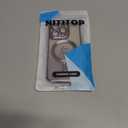 NITITOP Compatible with iPhone 15 Pro Case Cute Clear Glitter [Compatible for MagSafe] Plating Heart Sparkle Bling Magnetic Girl Women Electroplated Frame Camera Protection Back Cover - Purple