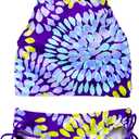 Kanu Surf Girls' Daisy UPF 50 Beach Sport Halter Tankini 2-Piece Swimsuit (Size 10)