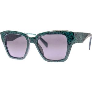 A.J. Morgan Square Sunglasses in a Retro Inspired Pattern (Green W/Blk Pattern)