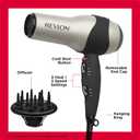 REVLON Turbo Hair Dryer | 1875 Watts of Maximum Shine, Fast Dry (Silver)