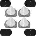 4 packs 2033 Filter Replacement for Bissell Featherweight Stick Lightweight Bagless Vacuum 2033, 20331, 20334, 20333, 20336, 20339, 2033M,Compare to Part 1611508-2033
