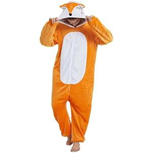 LUSJNGE Unisex Adult Animal Onesie Pajamas Halloween Christmas Cosplay Costume one-piece pajamas for Women Men, L