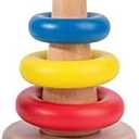 Adena Montessori Baby Toys for 6-12months Rocking Stacker Designed for Toddlers