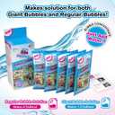 WOWMAZING Big Bubbles Refill - Concentrated Giant Bubble Solution Makes 4 Gallons | 5 Pouches for Kids’ Fun | USA Made