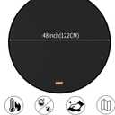 Round Fire Pit Mat for Under Fire Pit,Double-Sided Fireproof Silicone Fiberglass Firepit Matt Pad Protector for Deck,Patio,Grass (48Inch-Double Thickness)
