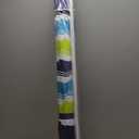 Gymax 6.5Ft Beach Umbrella w/ Tilt Mechanism Sand Anchor Carrying Bag Blue + Green