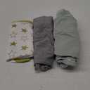 Baby Swaddle Warp Adjustable 3 Pack100% Cotton Newborn Swaddle Blanket for Boy Girl (0-3 Months, Green Stars)
