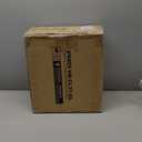 GREENSTELL Small Vanity Stool Chair with Storage and Folding Back, 13.4" x 15" x 30" Square Faux Fur Soft Ottoman, 4 Metal Legs with Anti-Slip Feet, Furry Padded Seat for Makeup, Bedroom, Camel