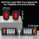 Ultimate LED Head Tail Light Kit For YAMAHA G14 G16 G19 G22 Gas or Electric Golf Cart Models Replace Complete 12V Light Kit Assembly For YAMAHA G22