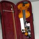 LeSage Violin 1/2 Set,Spruce Top, Maple Back & Sides, Ebony Fingerboard & Pegs,Aluminum-Magnesium Alloy Strings, Ebony Bow, Wood Shoulder Rest,with Case,Tuner, Rosin,Mute,Fingerboard Stickers
