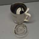 Stariver Portable Travel Kettle, 600ML Small Electric Kettle with Foldable Handle, Food Grade Stainless Steel Collapsible Water Boiler with Dual Modes, Compact Portable Kettle for RV, Camping, Beige