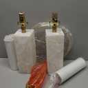 Scenekoy Alabaster Table Lamp Set of 2 with Night Light for Bedroom Living Room, 23" Rotary Switch Bedside Lamp with Linen Shade, Modern Nightstand Lamps for Room Office Dorm (Bulb Included) (White)