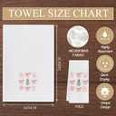 Pink Coquette Bow Chinoiserie Christmas Kitchen Towels, Preppy Christmas Dish Tea Towels for Kitchen Decor, Xmas Tree Bauble Snowflake Decorative Hand Towel for Bathroom, 16x24 Inch