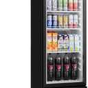 BODEGACOOLER Beverage Refrigerator, 290L/306 Qt Commercial Refrigerator For Kitchen, Home,Office and Garage, 264 Cans & 120 Bottles Display Refrigerator For Beer,Soda, Bar Cooler with Soft LED Light. (Black)