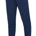 Wjustforu Women's High Waist Joggers Sweatpants Lightweight & Comfortable Yoga Pants with Pockets (Medium, Blue)