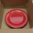 G.E.T. 10.5" Heavy-Duty Wide Rim Melamine Plastic Dinner Plate (Set of 4)