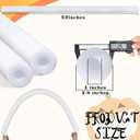Hanaive 2 Pack Pool Noodles 52 Inch Foam Pool Swim Noodles Hollow Foam Noodle for Christmas Decoration Swimming Floats DIY Floating Craft Projects(White)