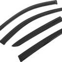 IKON MOTORSPORTS Tape on Window Visors Compatible with 2019-2025 Cadillac XT4, Acrylic Smoke/Tinted Rain Guards, Side Window Wind Deflectors 4PCS