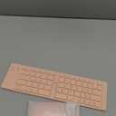 Mini Rechargeable Foldable Bluetooth Keyboard and Mouse Combo, Portable (Sync Up to 3 Devices), Ultra-Slim Travel Folding Keyboard for iPhone iPad Mac Android Windows iOSPink