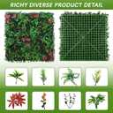 Grass Wall Panels 12 Pack 20"x20", Artificial Hedge Greenery Wall Backdrop, Plant Wall, UV Protected Privacy Fence Screen, Green Wall Decor for Outdoor Indoor Wedding Dcor