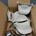 Empanada Maker Press, 6-Inch Extra Large Dumpling Maker Set with Dough Cutter, Dumpling Mold Set for Pierogi, Pastelitos, Calzone, Turnovers, Chinese Dumpling, 5Sizes (6"/5"/4"/3"/2.6") (White)