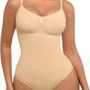 FeelinGirl Shapewear Bodysuit for Women Tummy Control Seamless Sculpting Full Body Shaper Snatched Waist Bodysuit, Size M