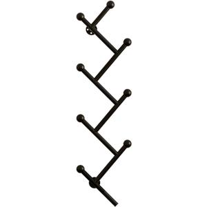 Wall-Mounted Standing Coat Rack - Modern Design - Space Saving - Easy Installation - for Living Room Entryway Bedroom Office(Black) (78cm/30.7in)